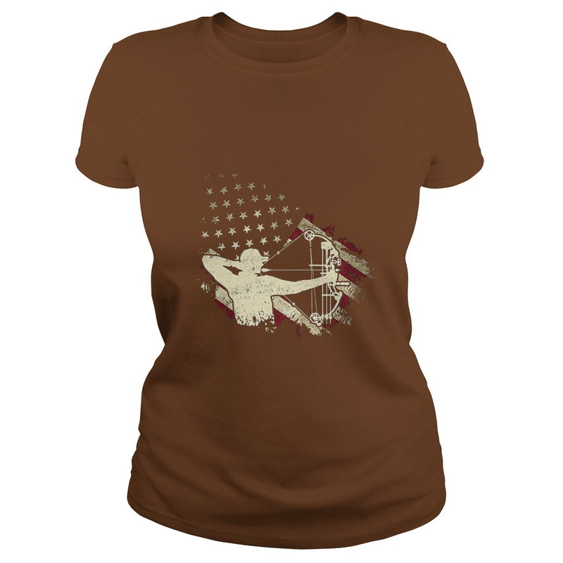 American Flag With Archery T-shirt