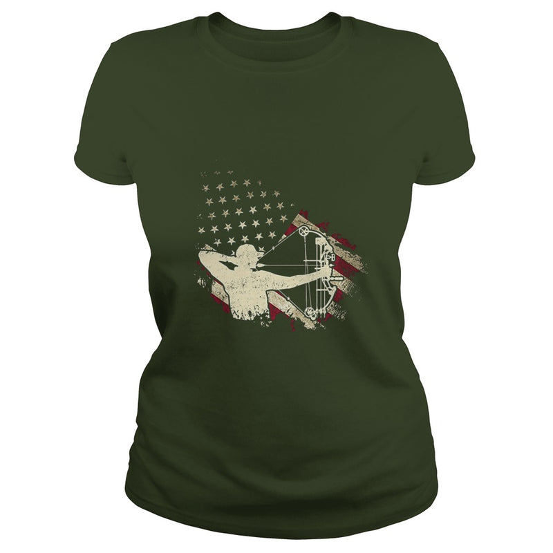 American Flag With Archery T-shirt