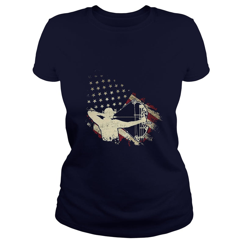 American Flag With Archery T-shirt