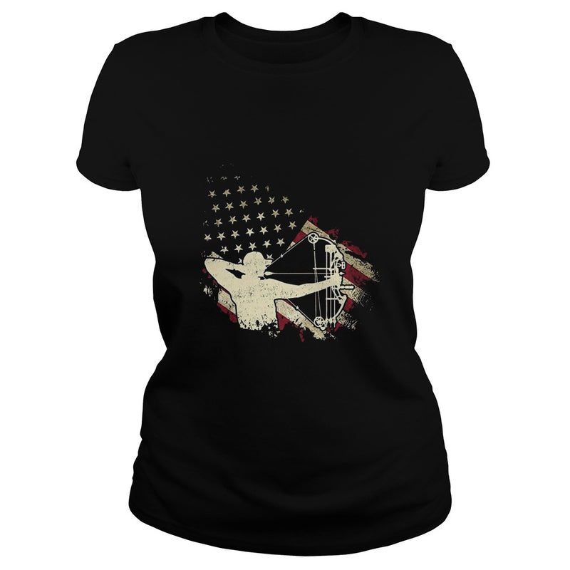 American Flag With Archery T-shirt