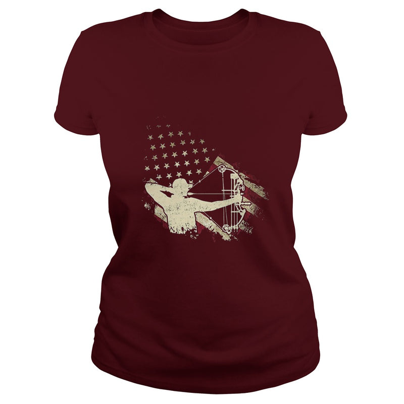 American Flag With Archery T-shirt