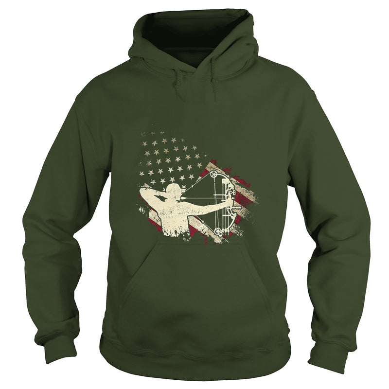 American Flag With Archery T-shirt