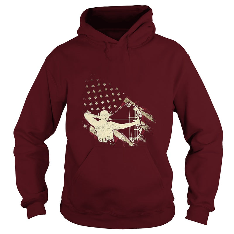 American Flag With Archery T-shirt