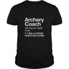 Archery Coach Funny Definition T-shirt