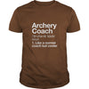Archery Coach Funny Definition T-shirt