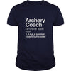 Archery Coach Funny Definition T-shirt