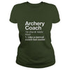 Archery Coach Funny Definition T-shirt