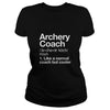Archery Coach Funny Definition T-shirt