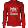 Archery Coach Funny Definition T-shirt