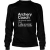 Archery Coach Funny Definition T-shirt