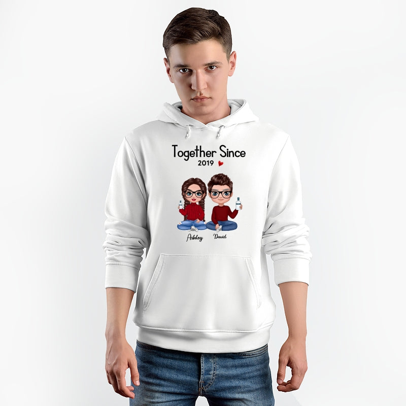 Doll Couple Sitting Valentine‘s Day Personalized Shirt
