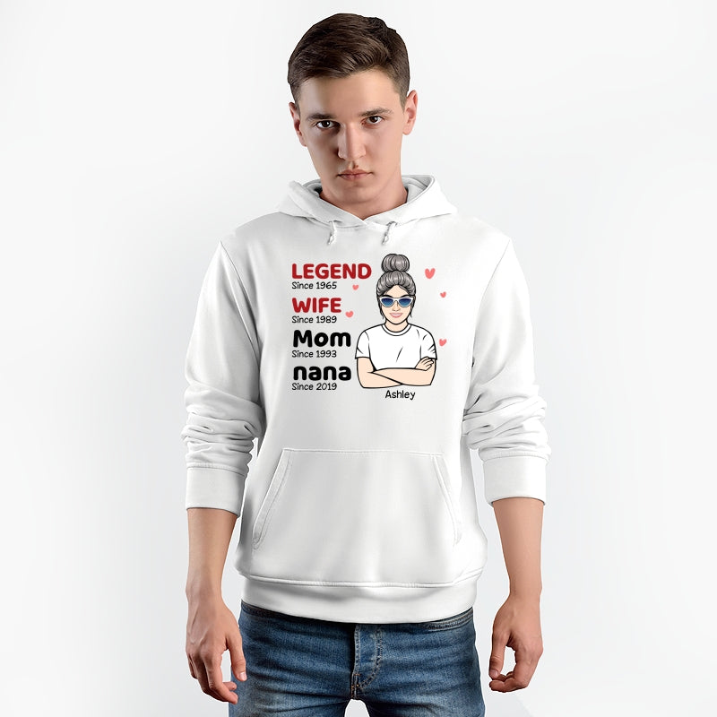 Legend Grandma Old Woman Personalized Shirt_Lan