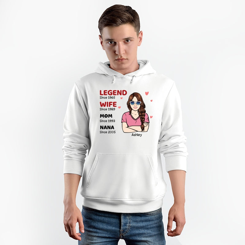21070443398_Legend Grandma Old Woman Personalized Shirt_Fox