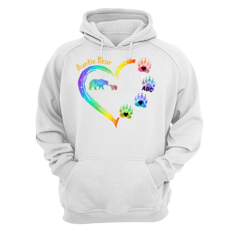 Mama Bear Heart Colorful Personalized Shirt