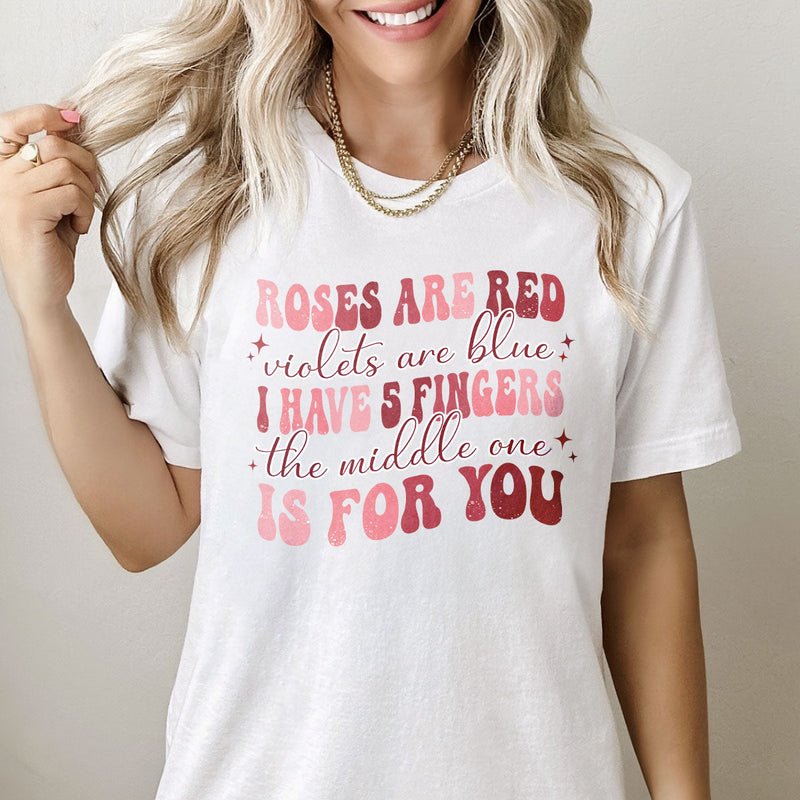 GiftyGifts Middle One for You Cheeky Rhyme T-Shirt