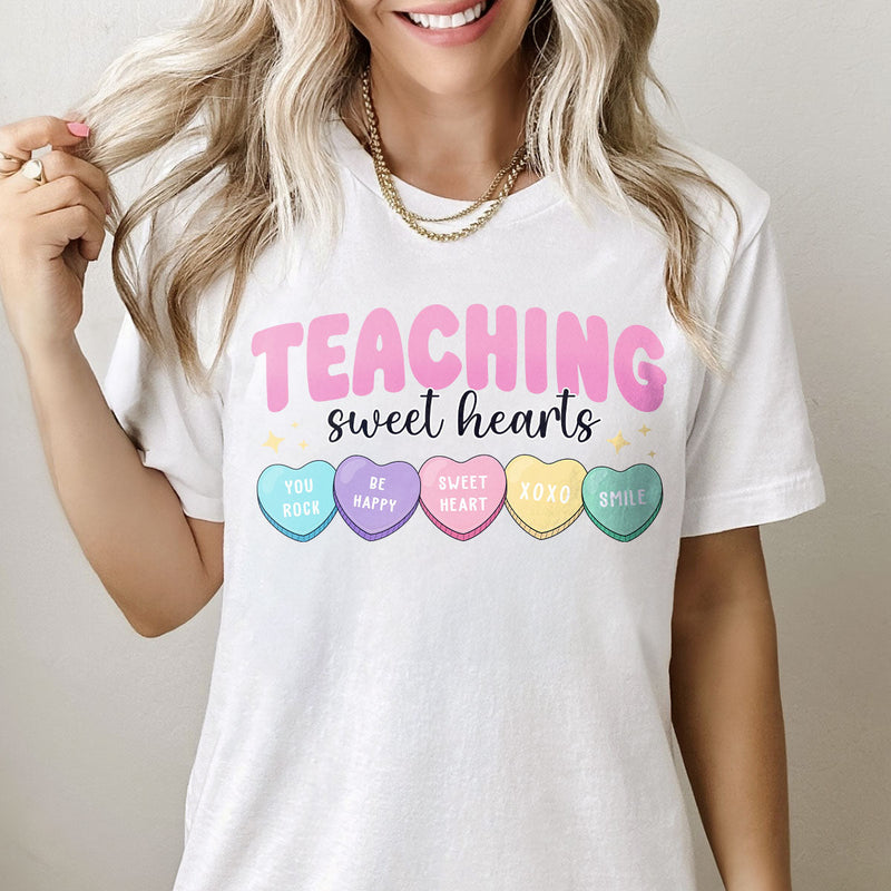 GiftyGifts Teaching Sweethearts Teacher Valentine T-Shirt