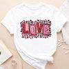 GiftyGifts LOVE Leopard Valentine T-Shirt