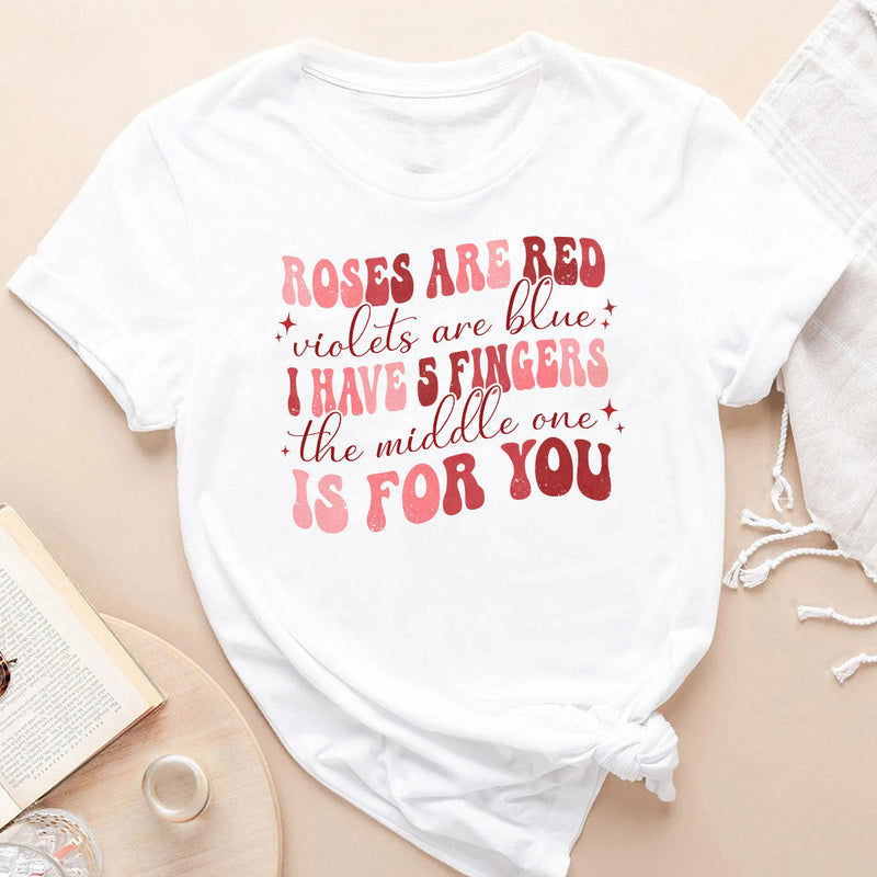 GiftyGifts Middle One for You Cheeky Rhyme T-Shirt