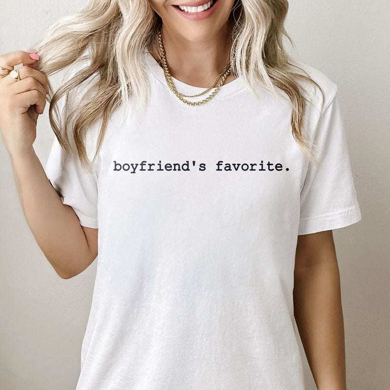 GiftyGifts Boyfriend's Favorite Valentine T-Shirt