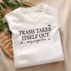 GiftyGifts Minimalist Trash Takes Itself Out T-Shirt