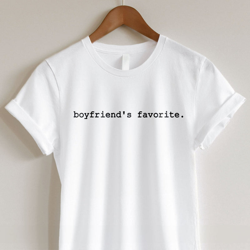 GiftyGifts Boyfriend's Favorite Valentine T-Shirt