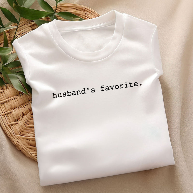 GiftyGifts Husband's Favorite Valentine T-Shirt