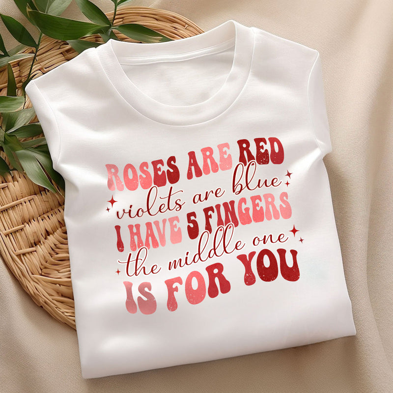 GiftyGifts Middle One for You Cheeky Rhyme T-Shirt