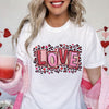 GiftyGifts LOVE Leopard Valentine T-Shirt