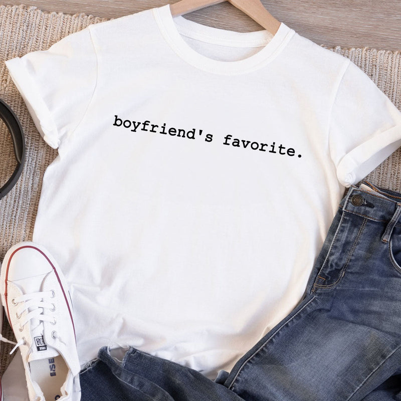 GiftyGifts Boyfriend's Favorite Valentine T-Shirt