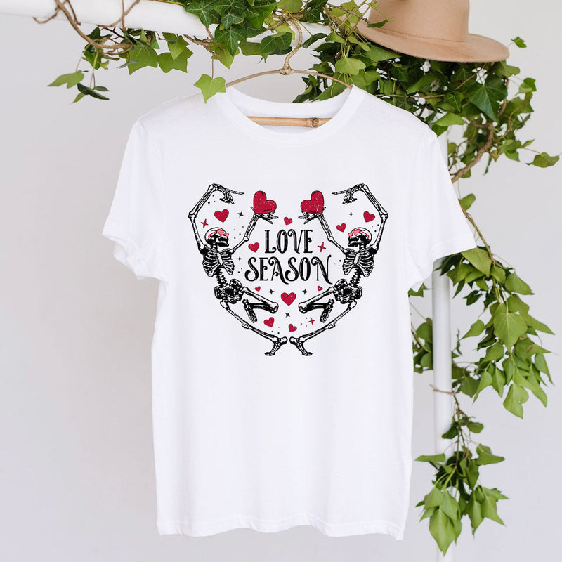 GiftyGifts Dancing Skeleton Love Season Valentine T-Shirt