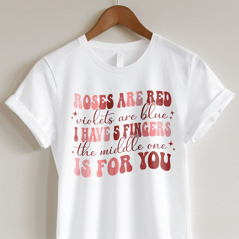 GiftyGifts Middle One for You Cheeky Rhyme T-Shirt
