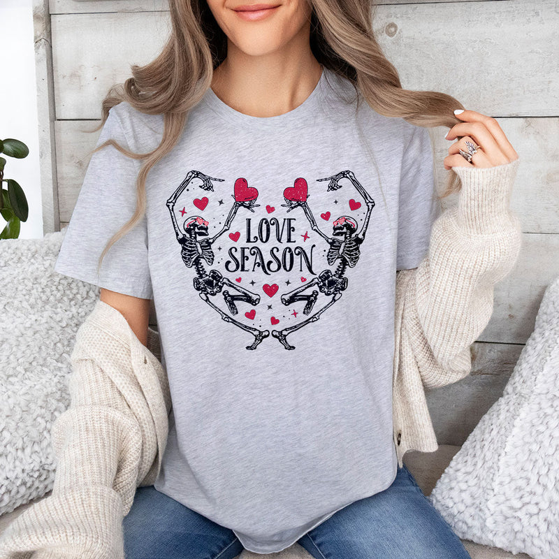 GiftyGifts Dancing Skeleton Love Season Valentine T-Shirt