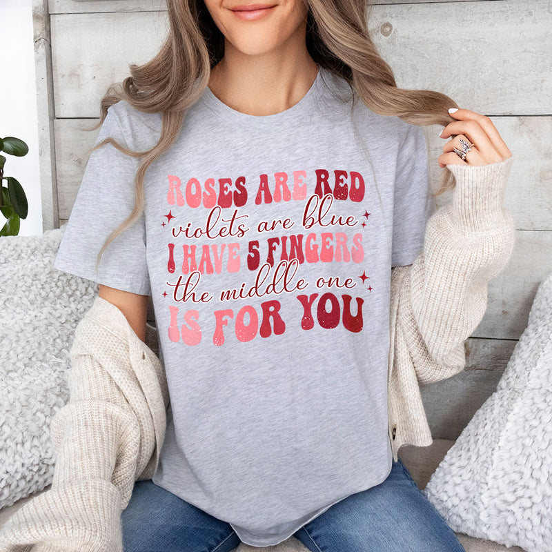 GiftyGifts Middle One for You Cheeky Rhyme T-Shirt