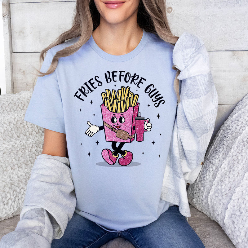 GiftyGifts Fries Before Guys Valentine T-Shirt