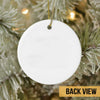 Circle Ornament A Girl And Her Cat Sleeping Personalized Circle Ornament
