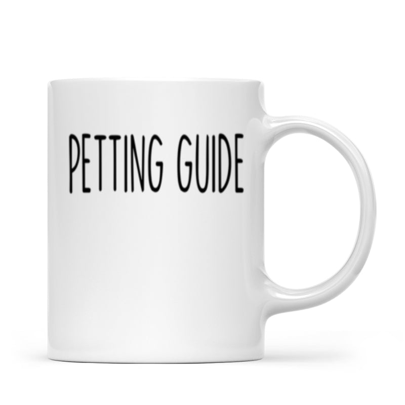 Fluffy Cat Petting Guide Personalized Mug