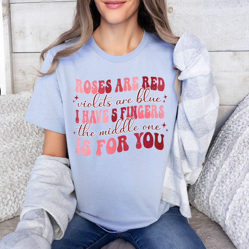 GiftyGifts Middle One for You Cheeky Rhyme T-Shirt