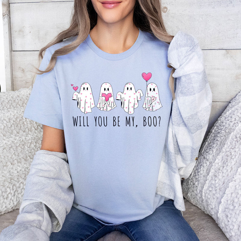 GiftyGifts Will You Be My Boo Cute Ghost Valentine T-Shirt