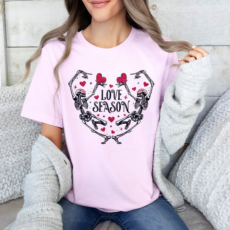 GiftyGifts Dancing Skeleton Love Season Valentine T-Shirt