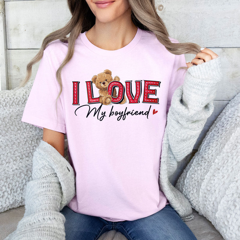 GiftyGifts I Love My Boyfriend Valentine T-Shirt