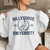 GiftyGifts Silly Goose University Funny Animals Meme Light Color Sweatshirt