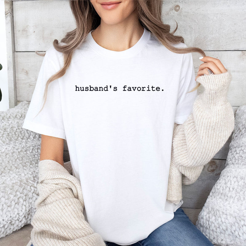 GiftyGifts Husband's Favorite Valentine T-Shirt